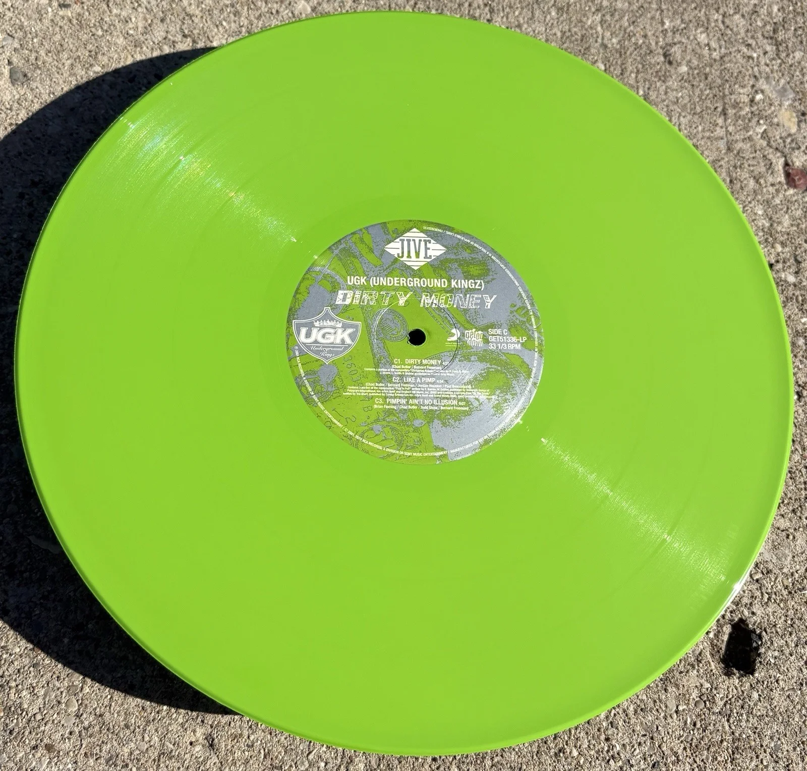 BUN B SIGNED Green Vinyl JSA COA UGK Dirty Money Trill Burger HOUSTON HIP HOP, изображение 4