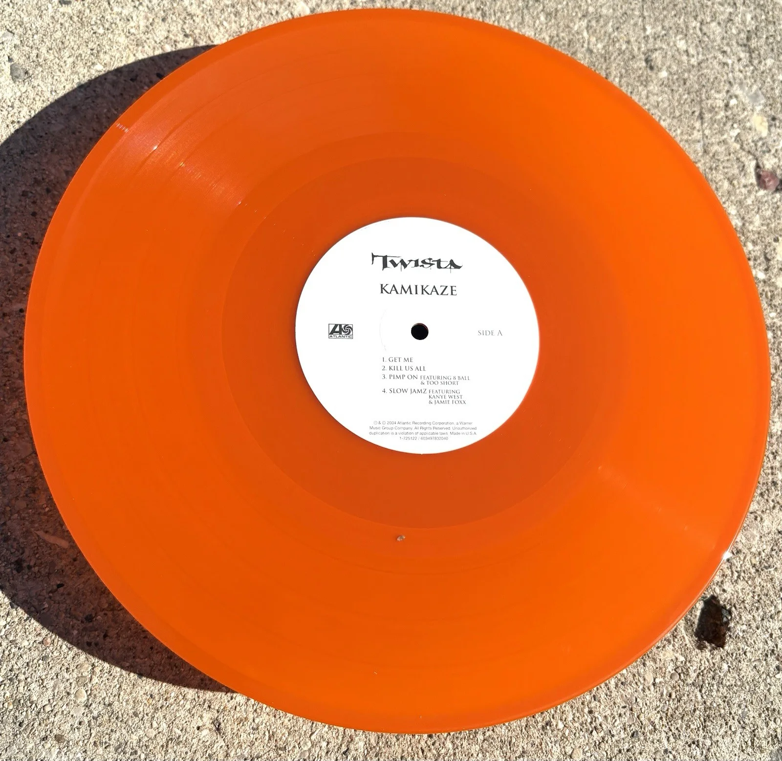 TWISTA SIGNED Orange Vinyl JSA COA RAP HIP HOP Kamikaze, image 5