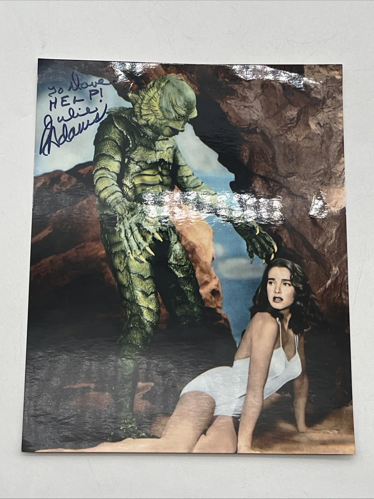 Julie Adams — Julie Adams Signed Photo Creature from the Black Lagoon Universal Monsters 8x10