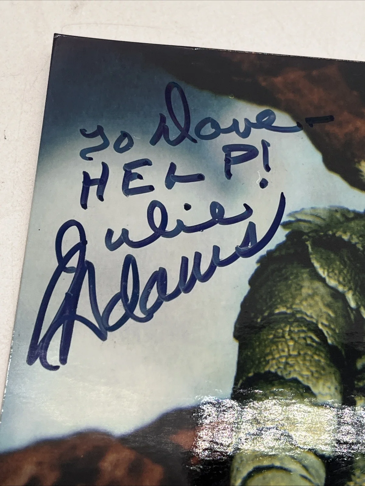 Julie Adams — Julie Adams Signed Photo Creature from the Black Lagoon Universal Monsters 8x10, image 2