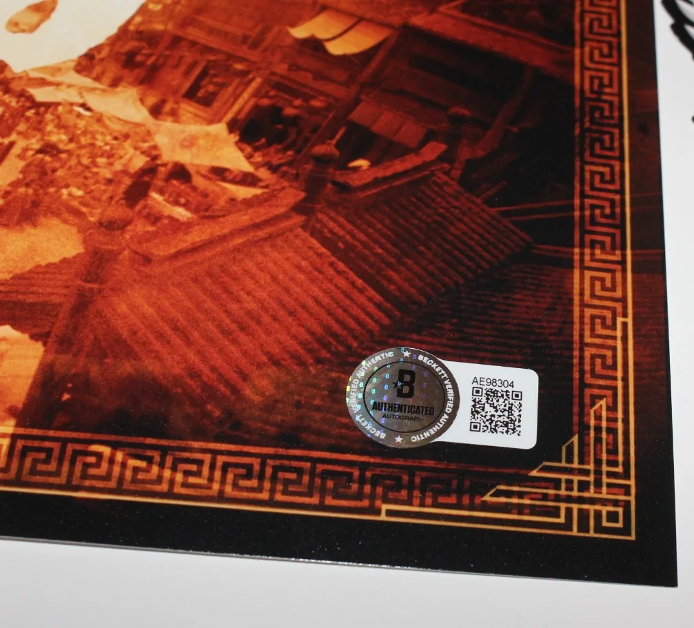 JET LI SIGNED 'FEARLESS' 12x18 MOVIE POSTER AUTOGRAPH 2 BECKETT BAS COA PROOF, изображение 3