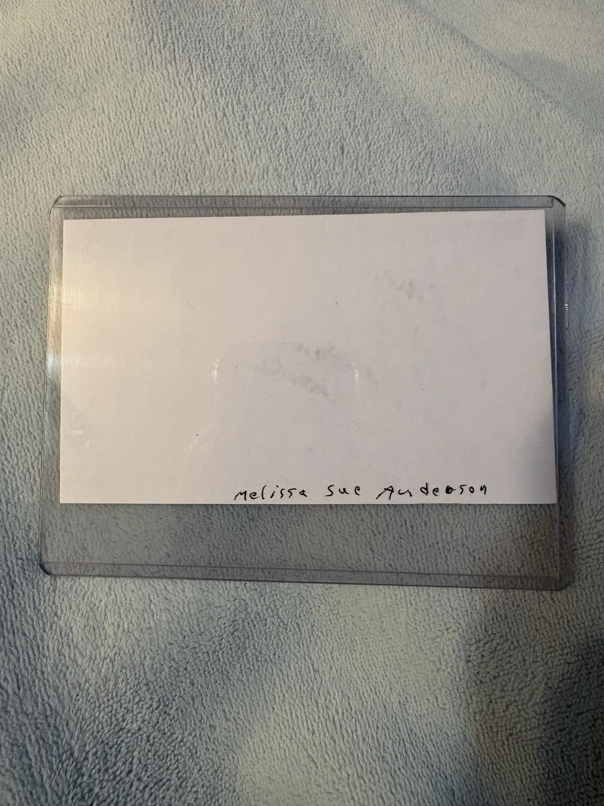 Melissa Sue Anderson Autographed Card, image 2