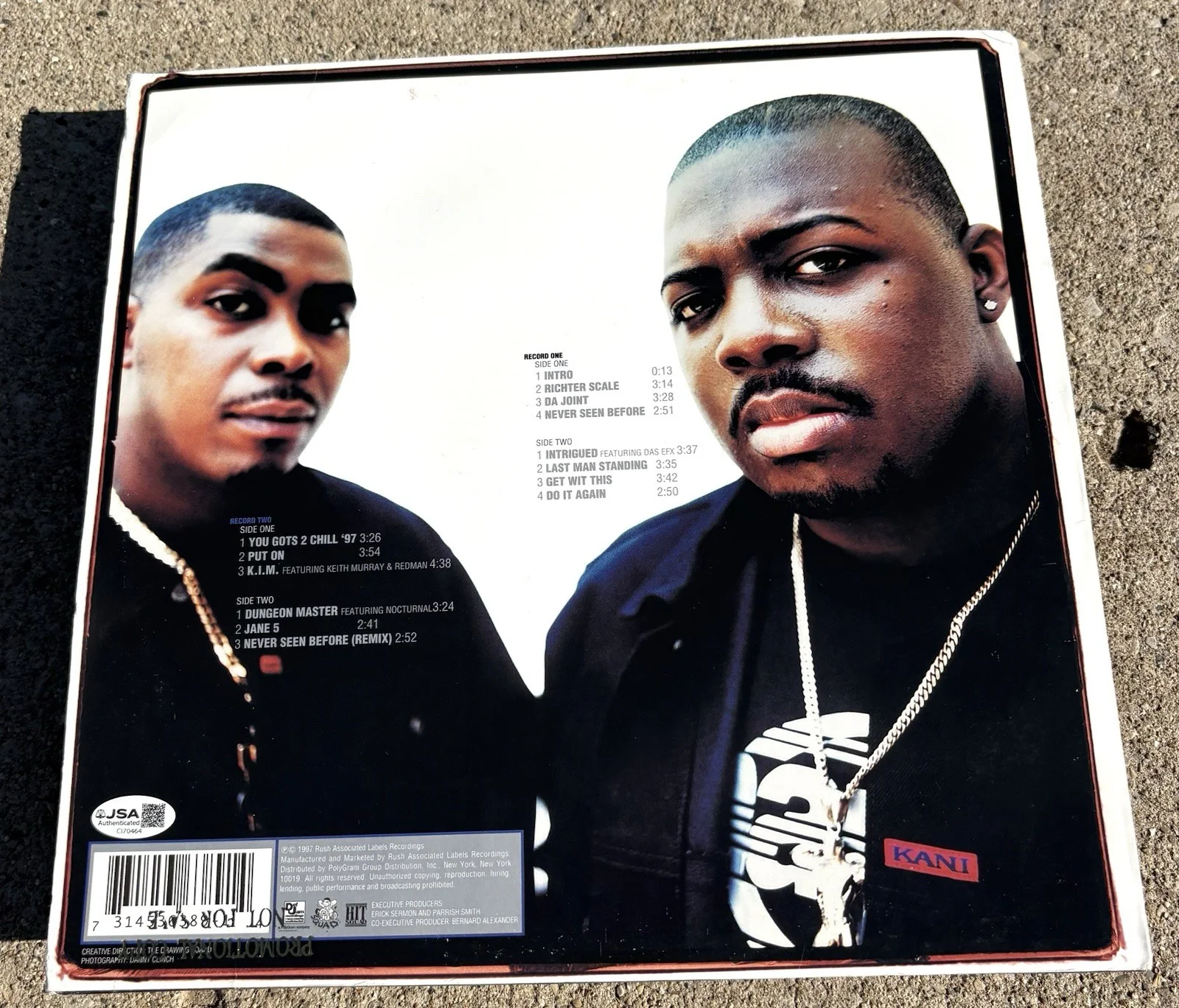 EPMD Back In Business SIGNED Vinyl JSA COA RAP HIP HOP, image 4