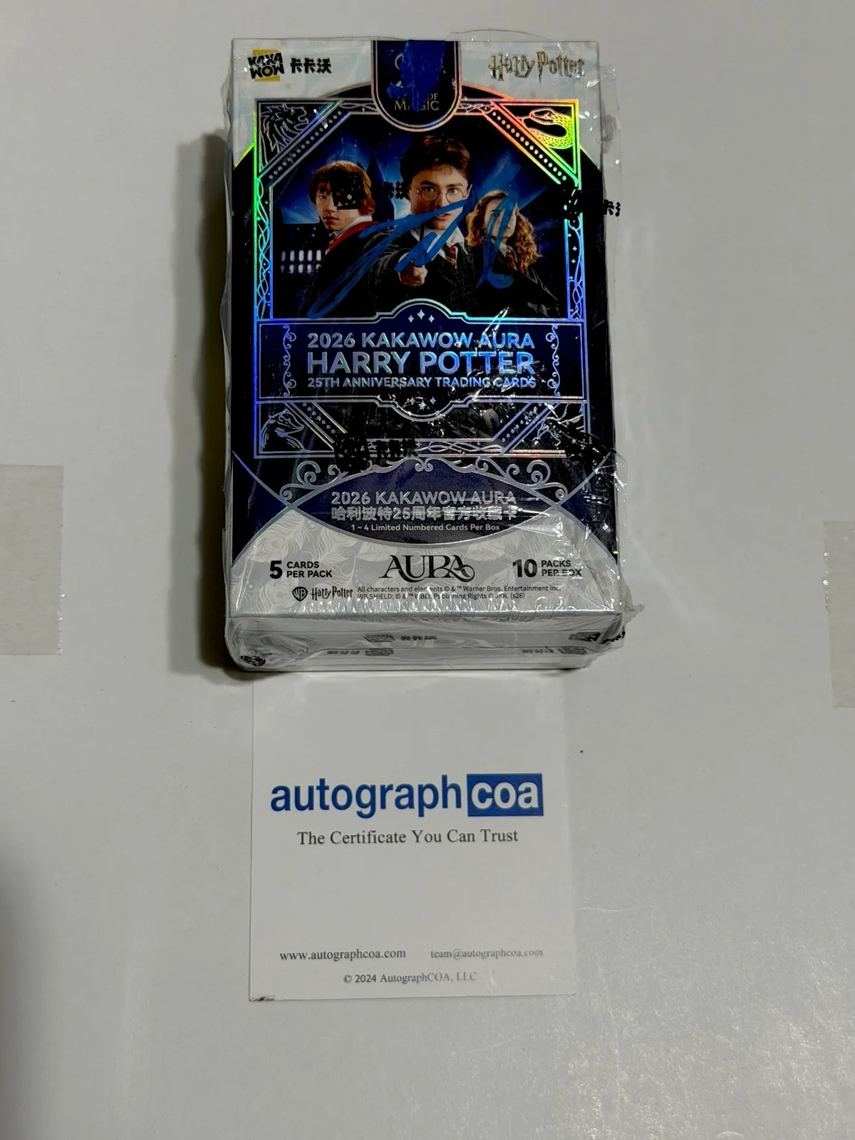 Christian Bale — The ONLY Signed Daniel Radcliffe Sealed Kawow Hobby Box Harry Potter 2026 World, image 5