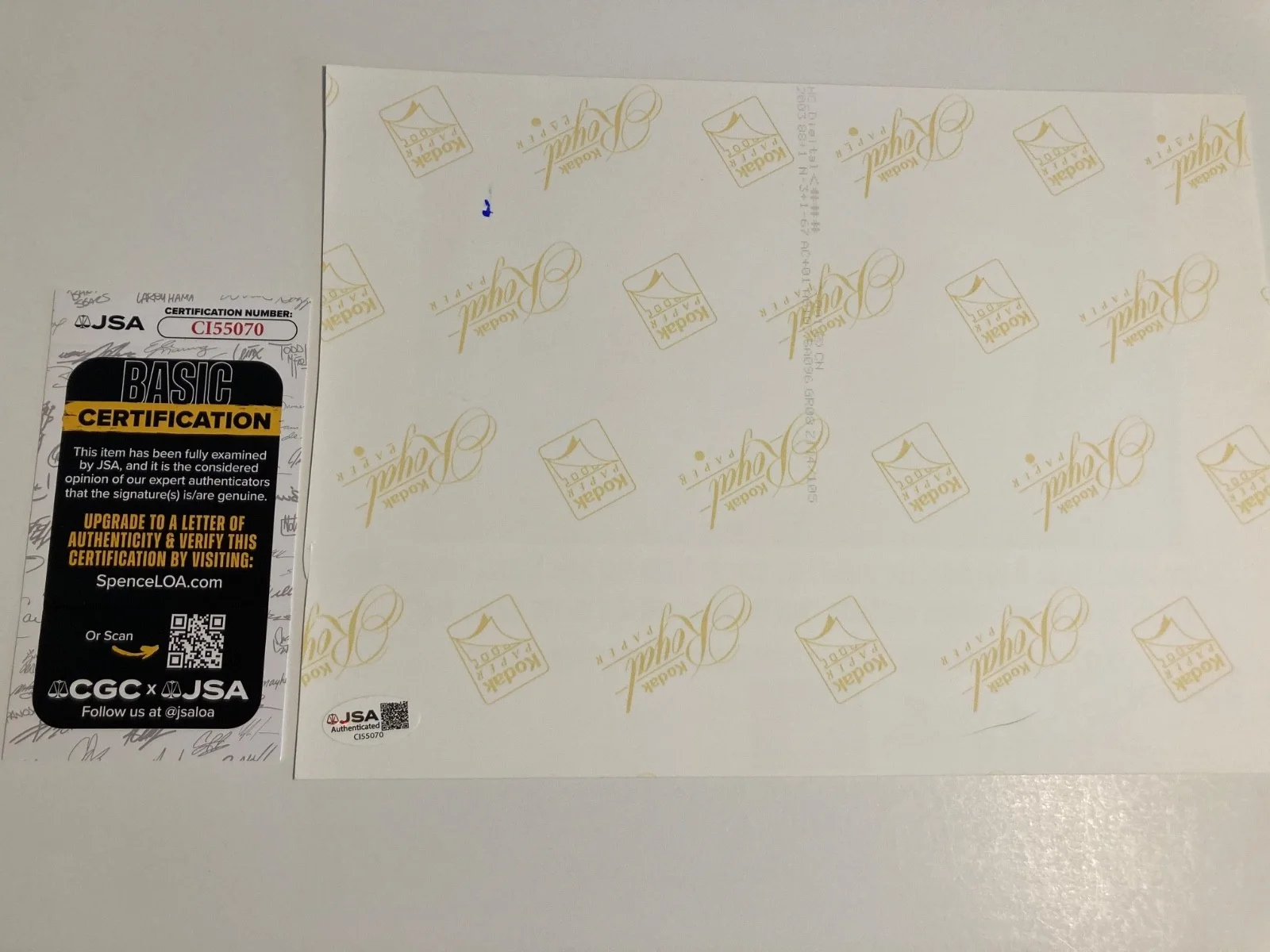 KAY E. KUTTER — KAY E. KUTTER signed 8x10 photo "THE OUTER LIMITS", "LIMBO BEING" JSA#CI55070, image 2