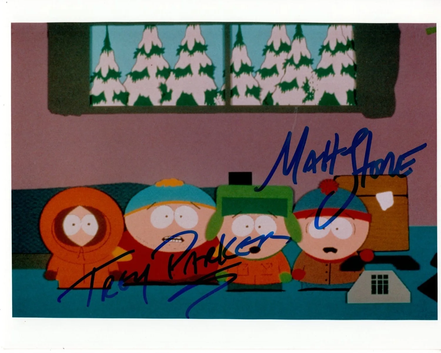 Trey Parker and Matt Stone — TREY PARKER and MATT STONE Signed 8x10 SOUTH PARK Photo w/ Hologram COA