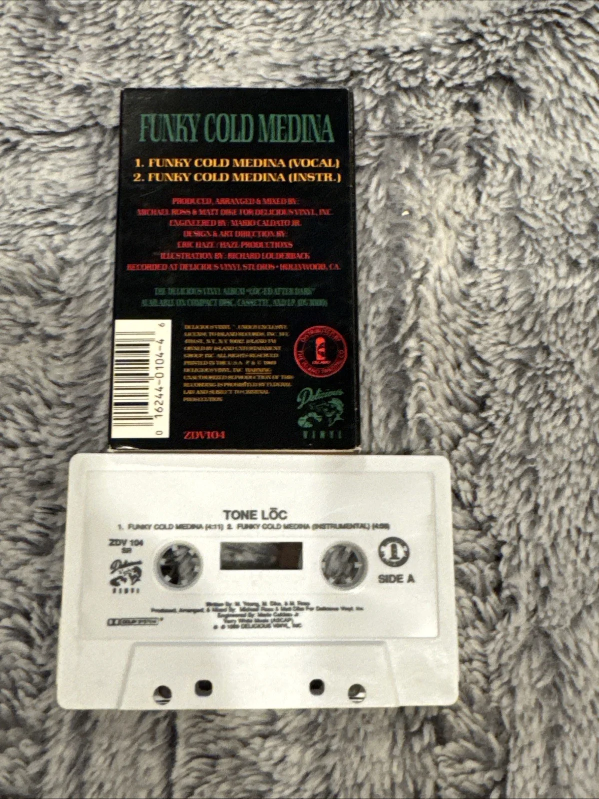 TONE-LOC FUNKY COLD MEDINA CASSETTE SINGLE, image 2