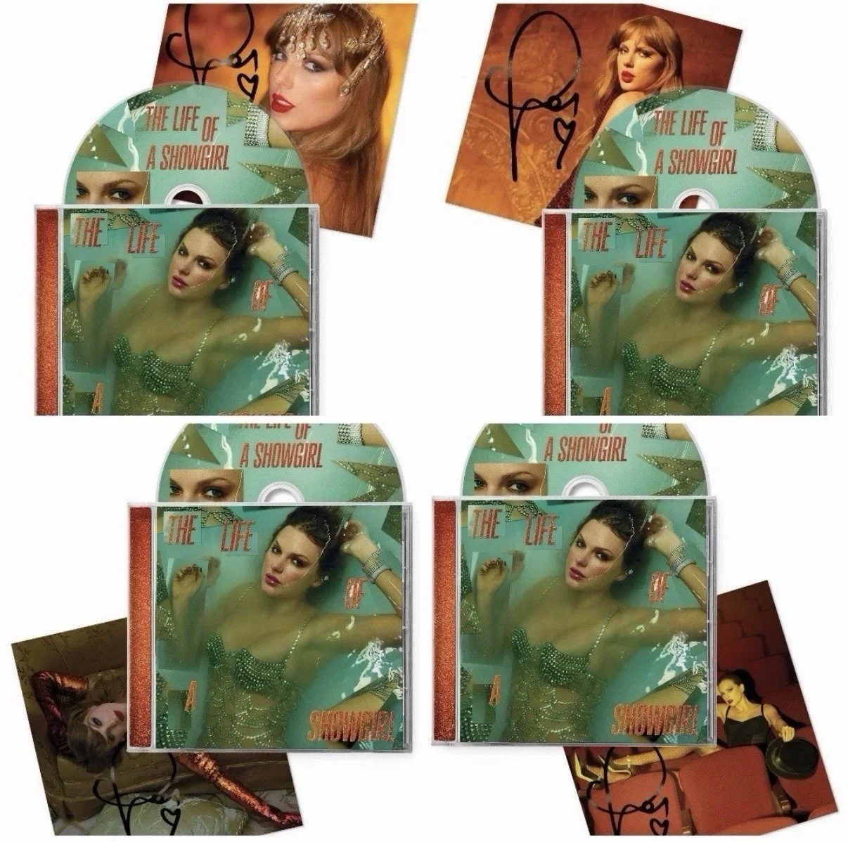 Taylor Swift - The Life of a Showgirl CD + Hand Signed Photo 2 SHIPS NOW!, изображение 3