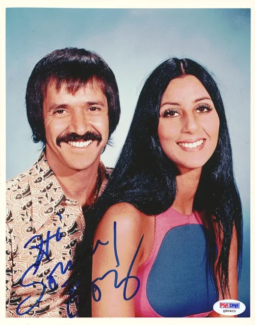 Sonny Bono — Sonny Bono Signed 8x10 Photo PSA/DNA #Q90403