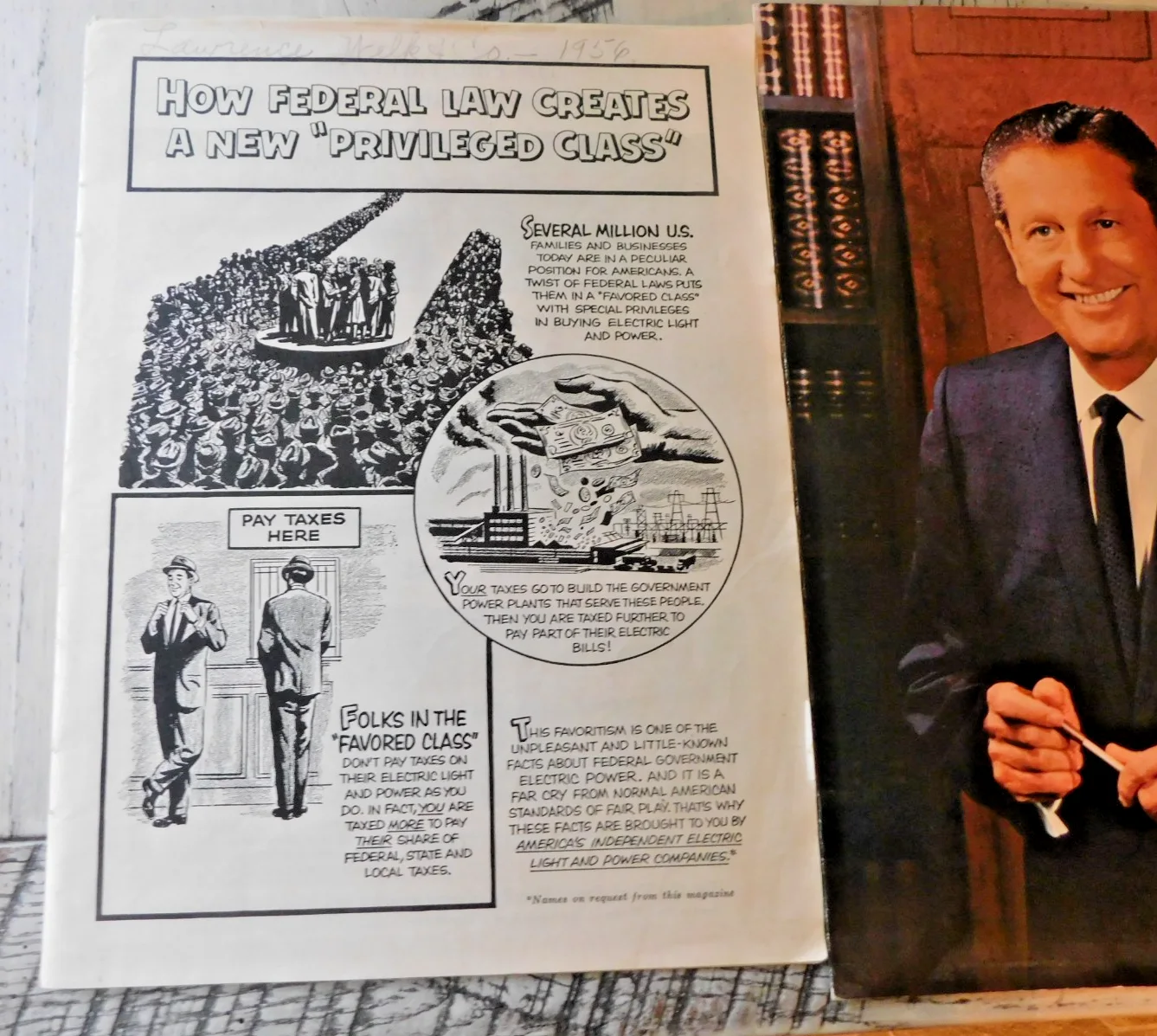 Lawrence Welk & Co. Signed 1956 Myron Floren Jimmy Roberts Bob Lido lot, изображение 2