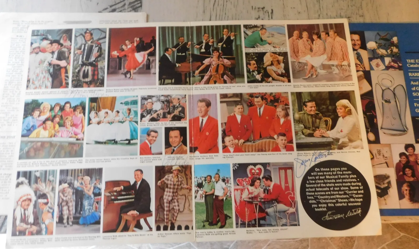 Lawrence Welk & Co. Signed 1956 Myron Floren Jimmy Roberts Bob Lido lot, изображение 5