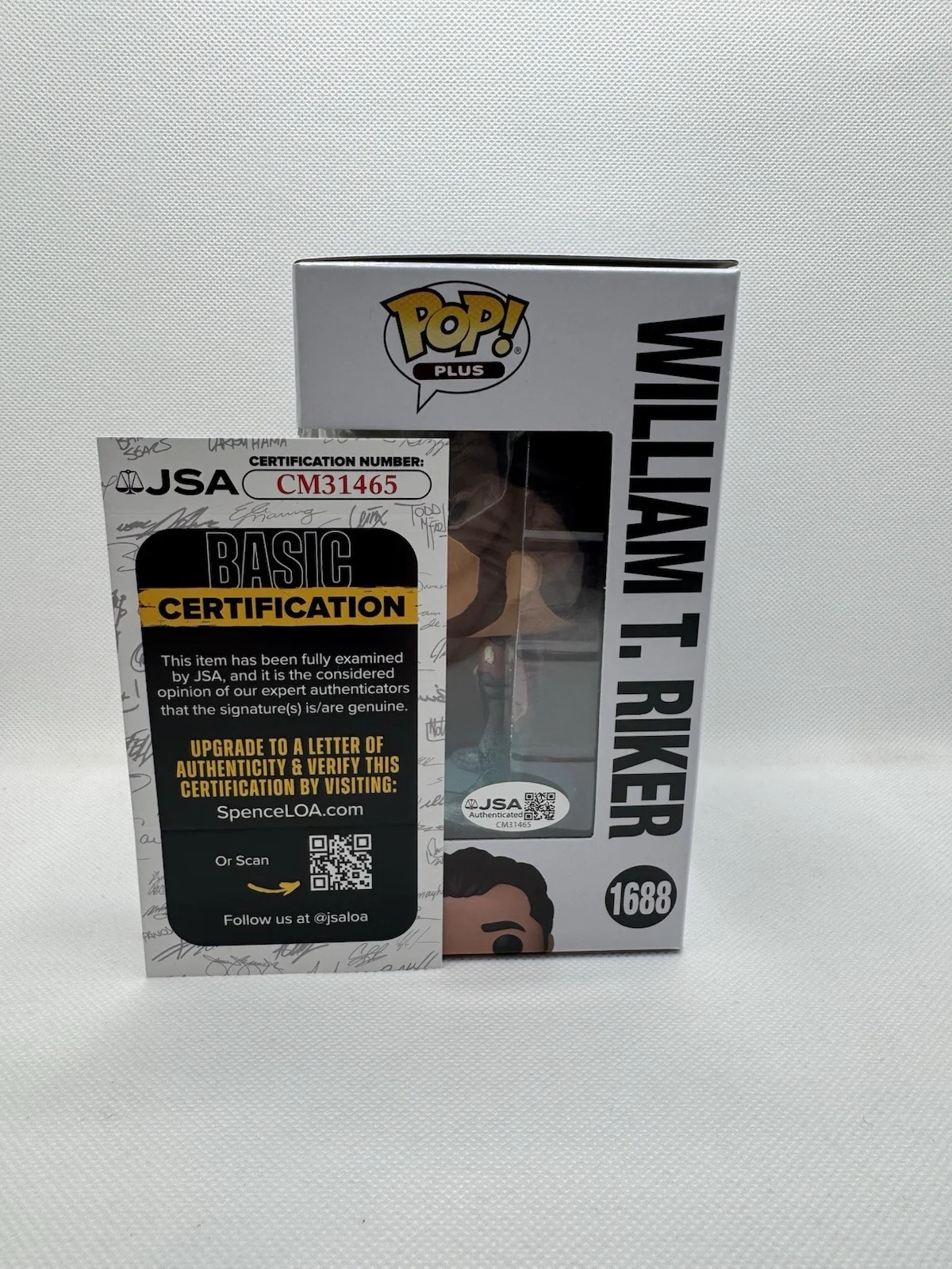Jonathsn Frakes — Jonathan Frakes Signed Funko 1688 Star Trek William T. Riker GLITTER JSA COA, image 3