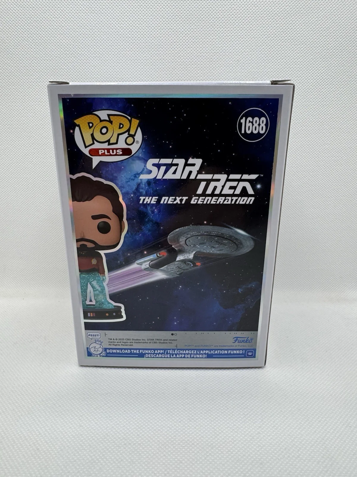 Jonathsn Frakes — Jonathan Frakes Signed Funko 1688 Star Trek William T. Riker GLITTER JSA COA, image 4