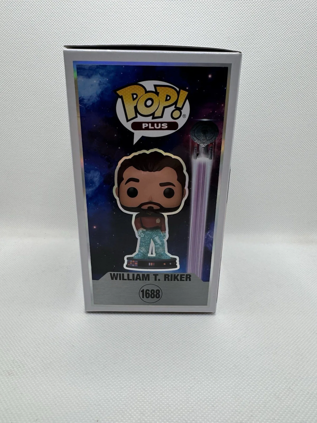 Jonathsn Frakes — Jonathan Frakes Signed Funko 1688 Star Trek William T. Riker GLITTER JSA COA, image 5