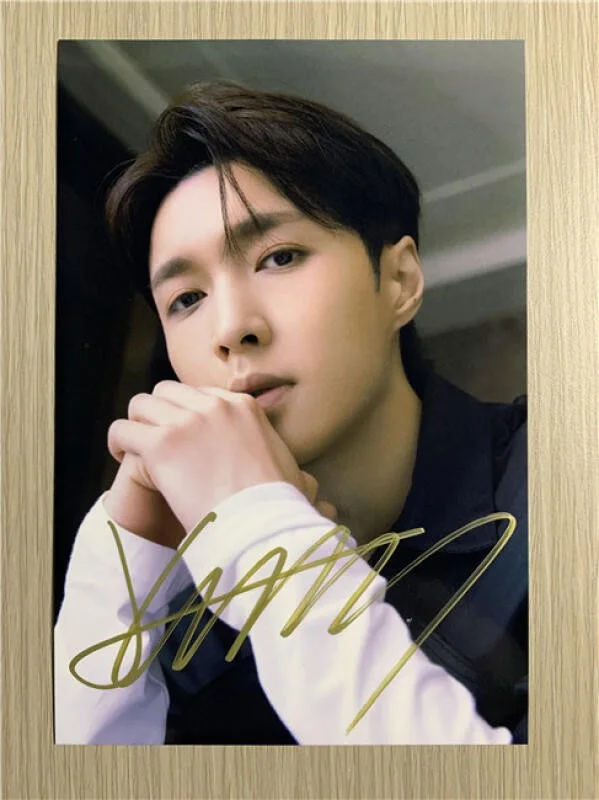 6" EXO LAY /张艺兴 Hand Signed Autographed Photo Autographs Collection Original, image 3