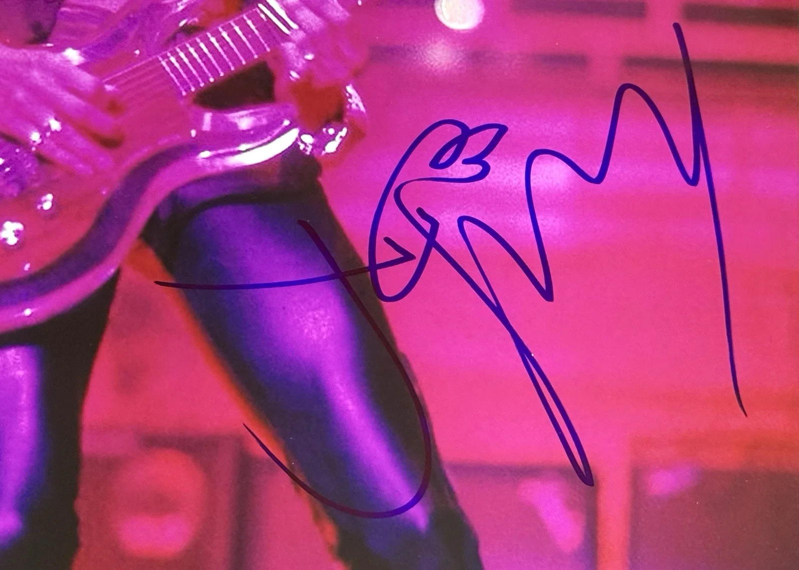 Joe Perry signed Photo Aerosmith in concert 8x10 psa dna coa, изображение 2