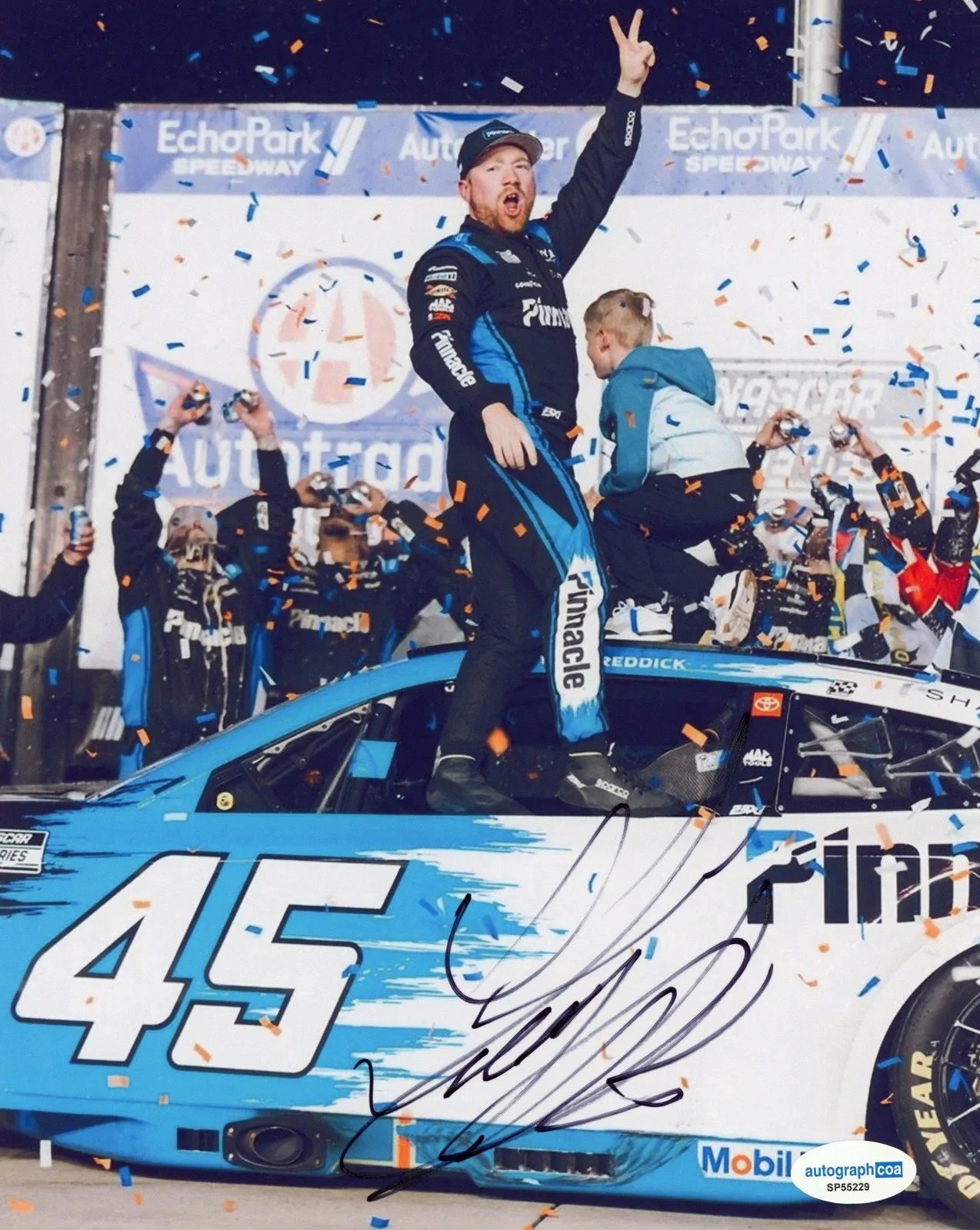 Tyler Reddick — Tyler Reddick AUTOGRAPH Signed Autotrader 400 NASCAR Racing 8x10 Photo B ACOA, image 2