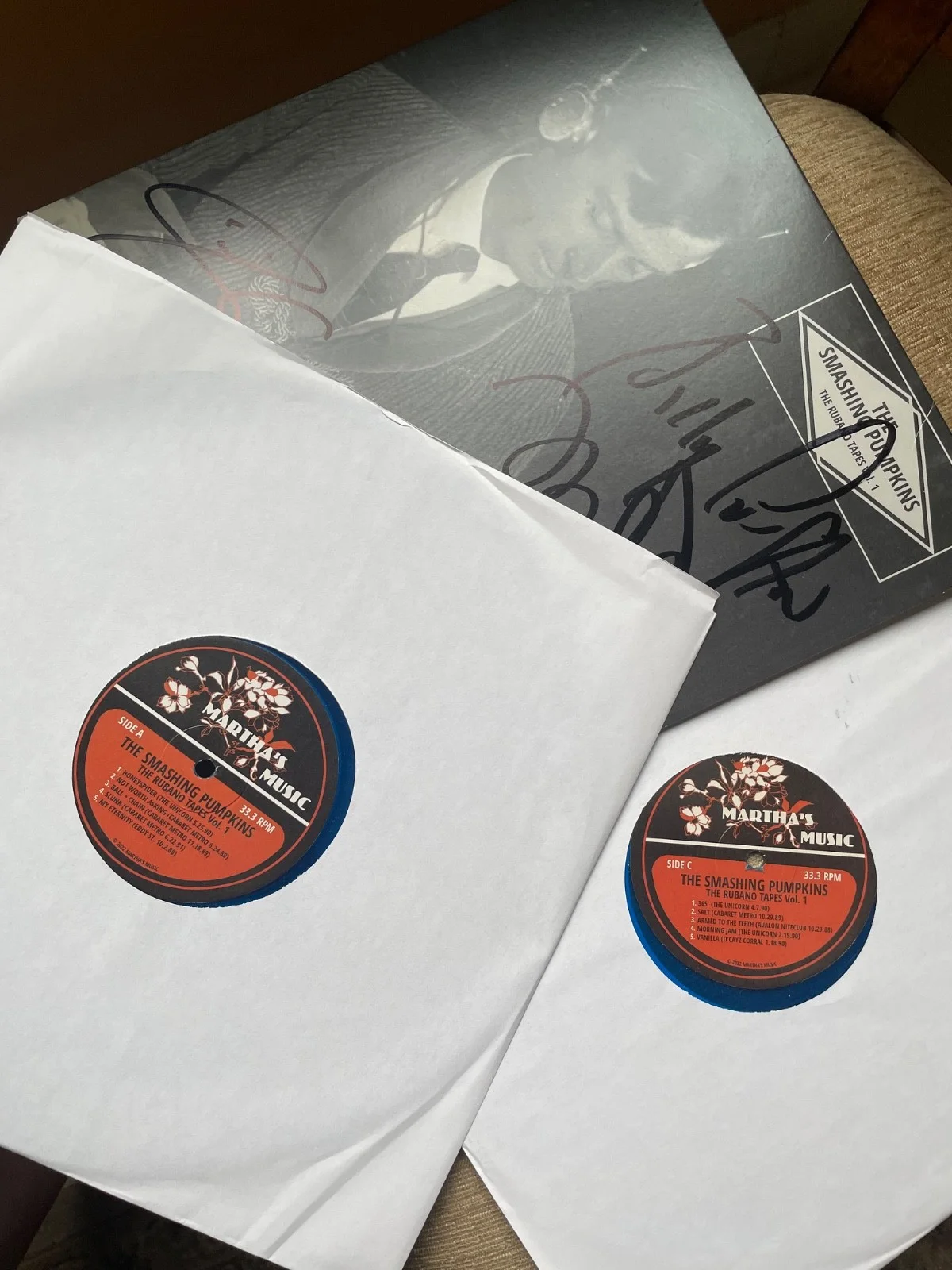 The Smashing Pumpkins SIGNED The Rubano Tapes Vol. 1 Vinyl Billy Corgan & Jimmy, изображение 5