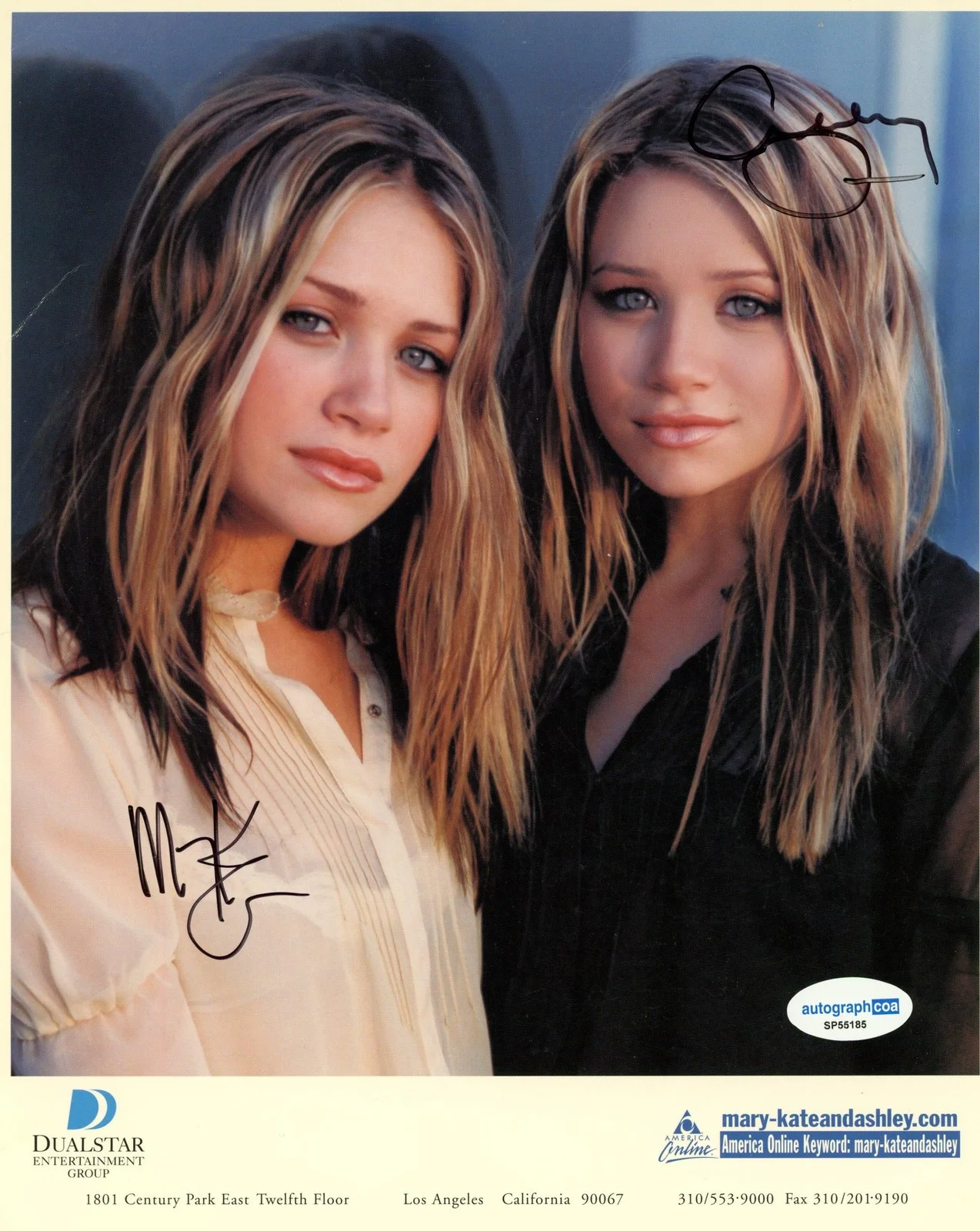 Ashley Olsen, Mary-Kate Olsen — Mary-Kate & Ashley Olsen "Full House" AUTOGRAPHS Signed 8x10 Photo ACOA, image 2