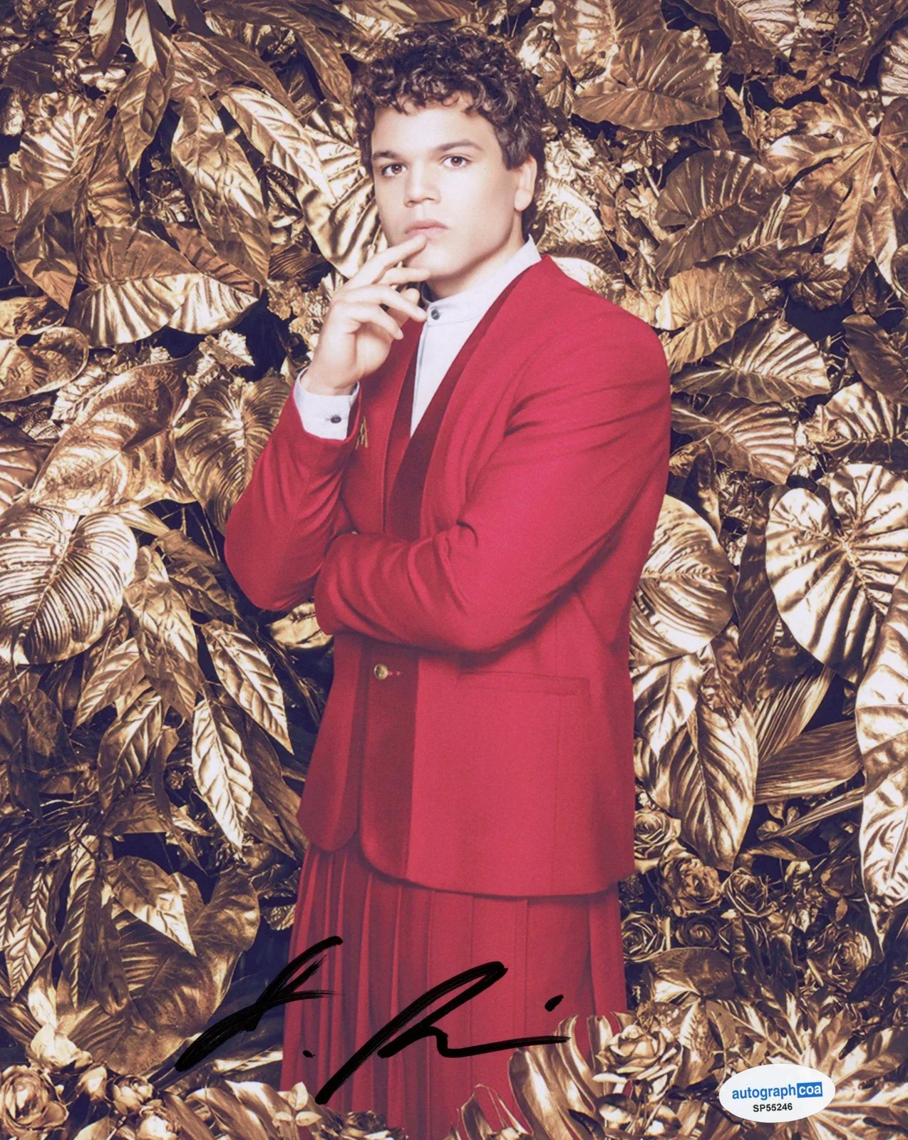 Josh Andrés Rivera — Josh Andres Rivera "The Hunger Games" SIGNED 'Sejanus Plinth' 8x10 Photo B ACOA, image 2