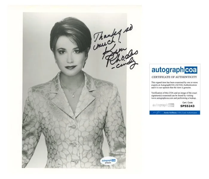 Kim Rhodes — Kim Rhodes "Another World" AUTOGRAPH Signed Autographed 'Cindy' 8x10 Photo ACOA