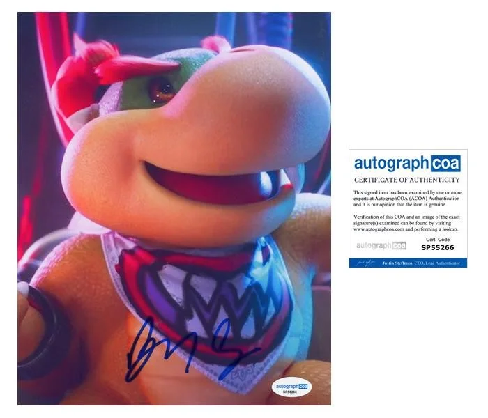 Benny Safdie — Benny Safdie "The Super Mario Galaxy Movie" SIGNED 'Bowser Jr' 8x10 Photo C ACOA