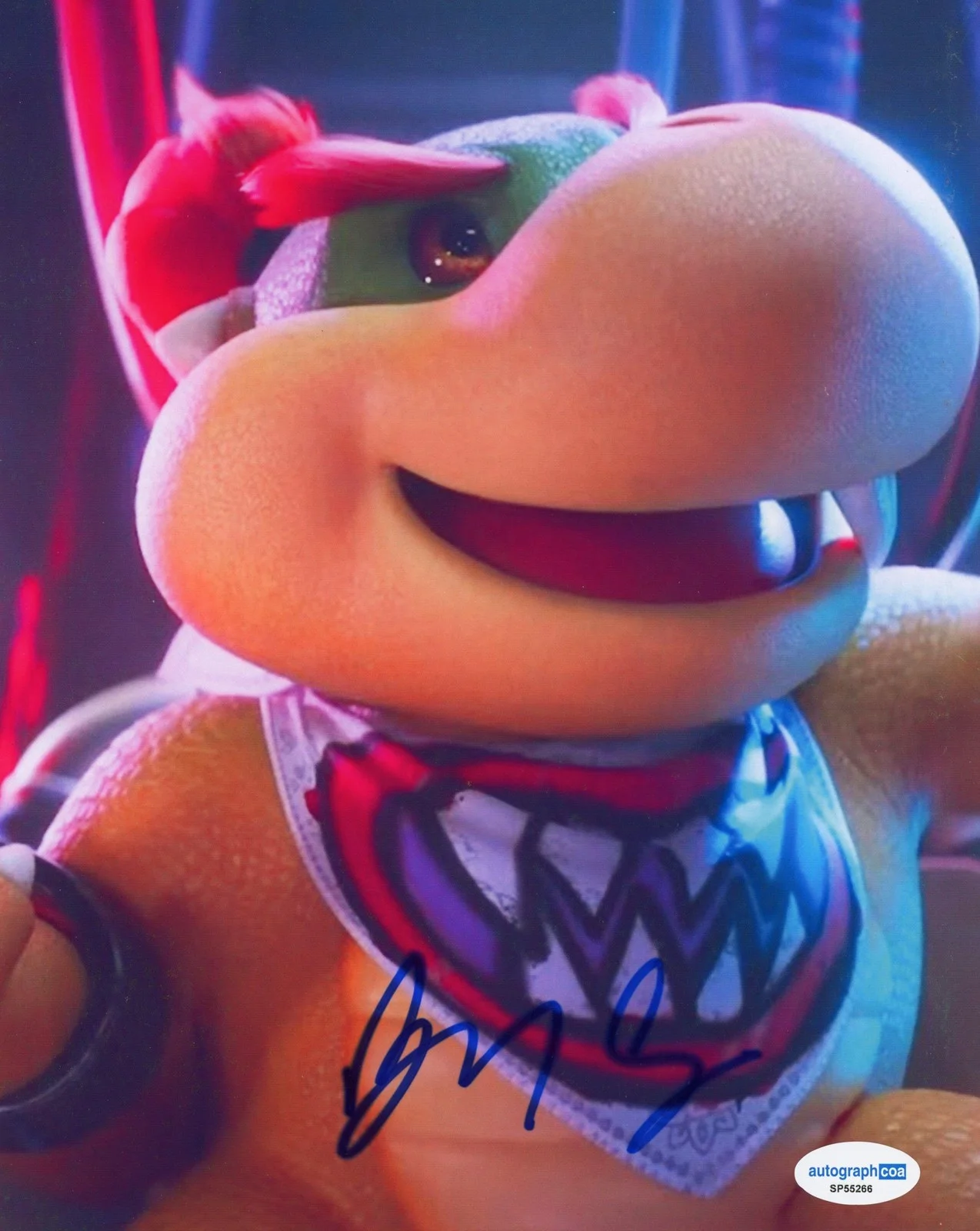 Benny Safdie — Benny Safdie "The Super Mario Galaxy Movie" SIGNED 'Bowser Jr' 8x10 Photo C ACOA, изображение 2