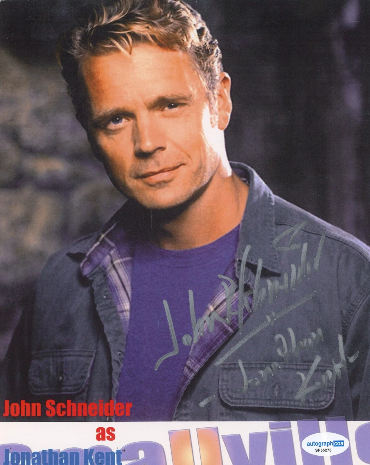 John Schneider — John Schneider "Smallville" AUTOGRAPH Signed 'Jonathan Kent' 8x10 Photo B ACOA, изображение 2
