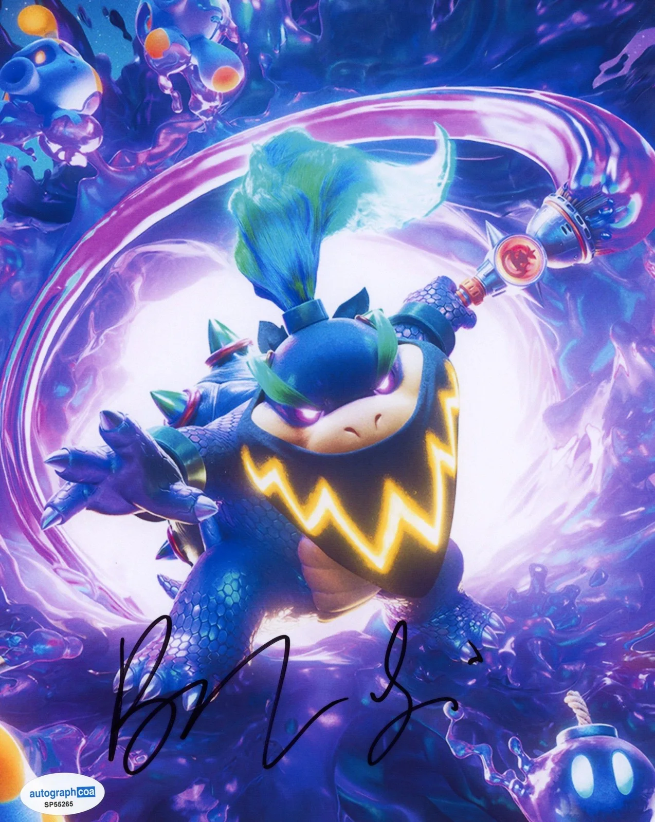 Benny Safdie — Benny Safdie "The Super Mario Galaxy Movie" SIGNED 'Bowser Jr' 8x10 Photo B ACOA, изображение 2