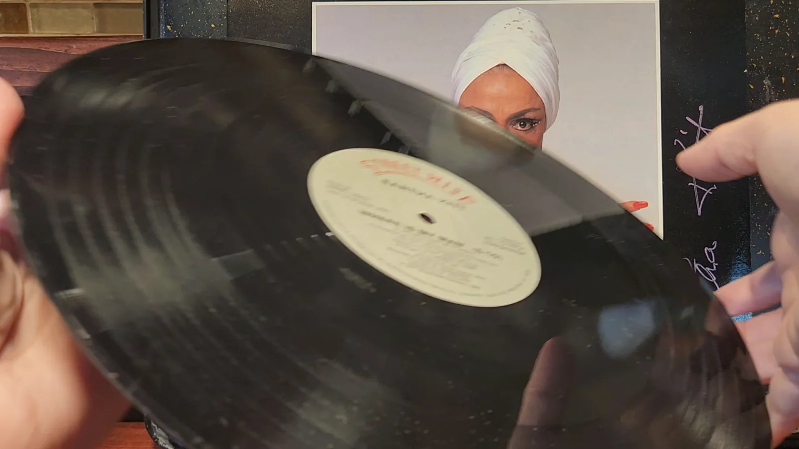 Eartha Kitt Where is My Man AUTOGRAPHED 12" Single 1983 FIRST PRESSING, image 2