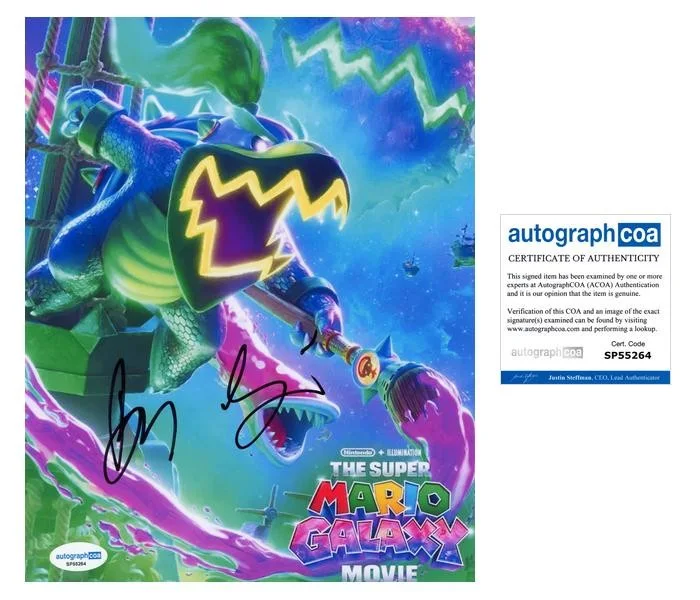 Benny Safdie — Benny Safdie "The Super Mario Galaxy Movie" SIGNED 'Bowser Jr.' 8x10 Photo ACOA