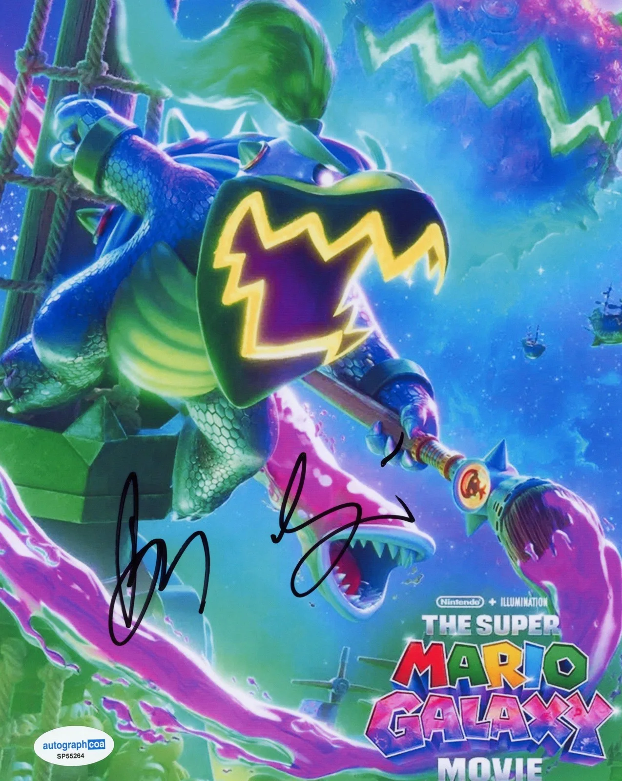 Benny Safdie — Benny Safdie "The Super Mario Galaxy Movie" SIGNED 'Bowser Jr.' 8x10 Photo ACOA, изображение 2