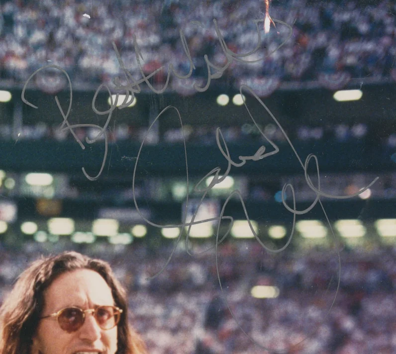 Geddy Lee RUSH Autographed Signed Vintage 1993 Anthem 8x10 Photo AMCo COA 23826, изображение 2