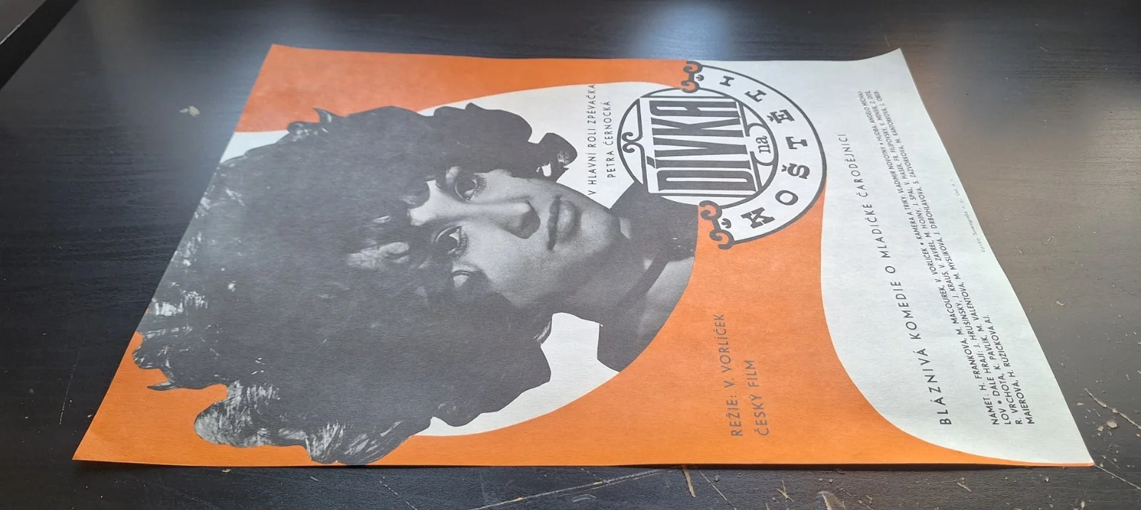 DIVKA NA KOSTETI - THE GIRL ON THE BROOMSTICK, ORIGINAL A3 CZECH MOVIE POSTER, изображение 2