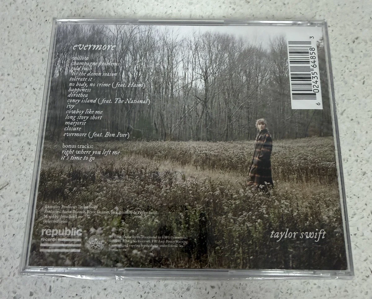 TAYLOR SWIFT Signed Autographed Evermore CD Album BRAND NEW / SEALED, изображение 3