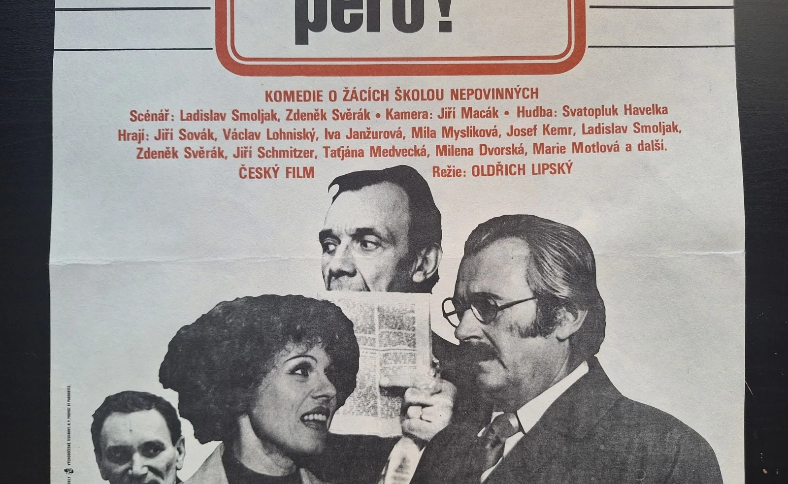 MARECKU, PODEJTE MI PERO! - ORIGINAL A3 CZECH MOVIE POSTER, ALEXEJ JAROS, image 2