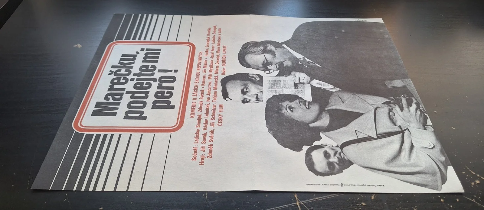 MARECKU, PODEJTE MI PERO! - ORIGINAL A3 CZECH MOVIE POSTER, ALEXEJ JAROS, image 4