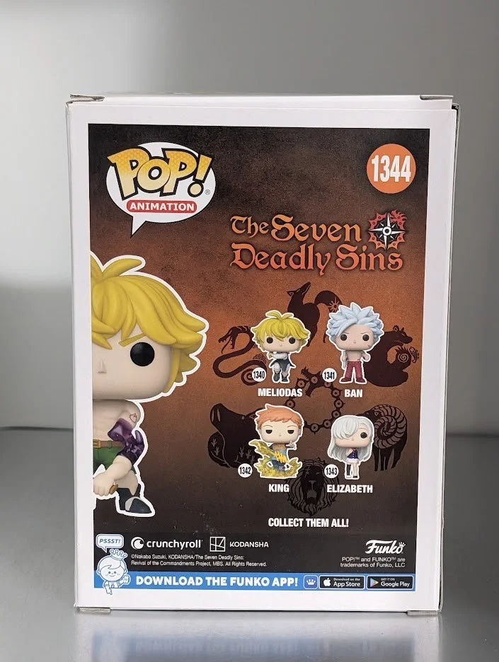 Yuki Kaji — Yuki Kaji JVA Signed Funko Pop #1344 GLOW CHASE Meliodas The Seven Deadly Sins, изображение 4