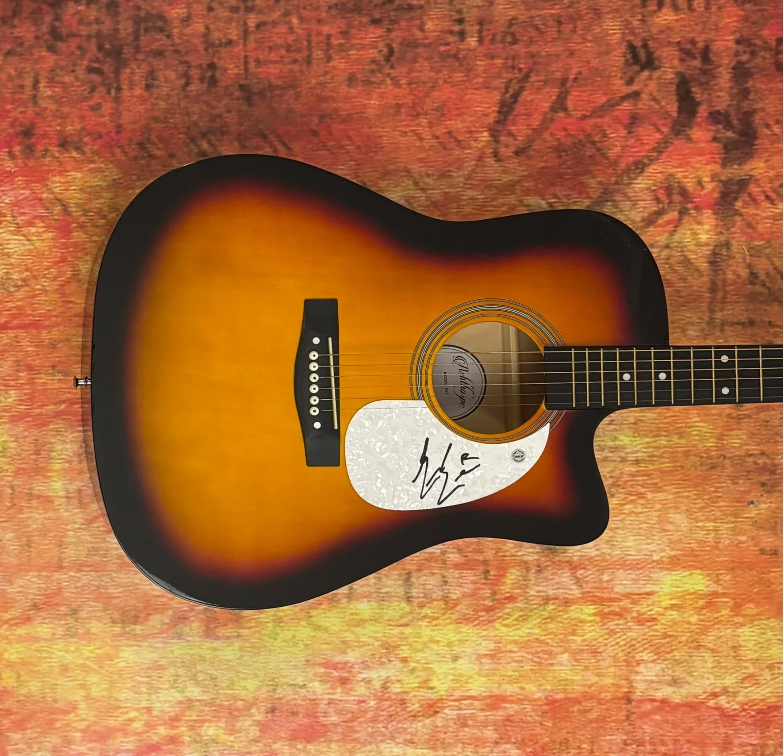 GFA Religiously Country Star * BAILEY ZIMMERMAN * Signed 41" Acoustic Guitar COA, изображение 4