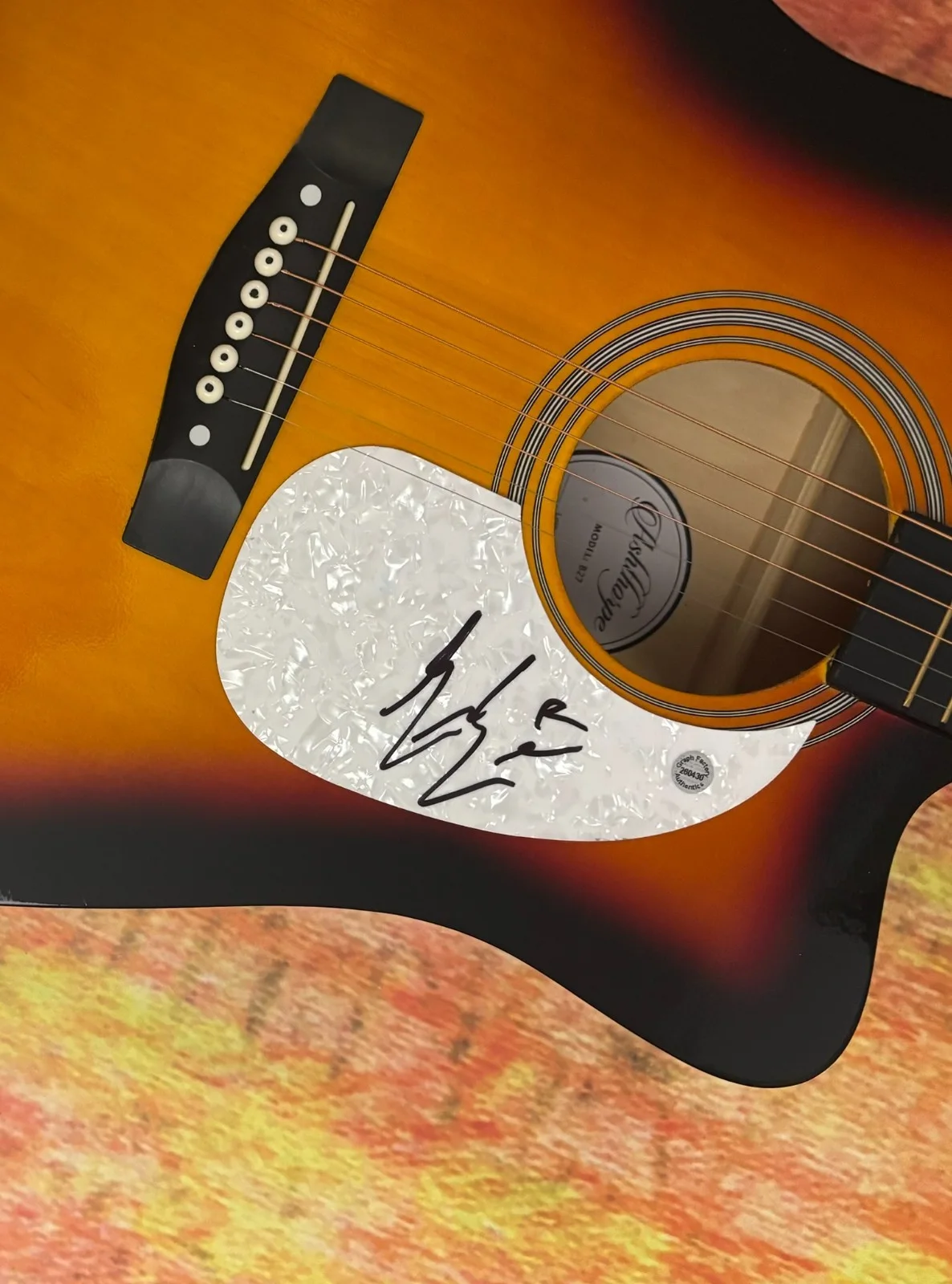 GFA Religiously Country Star * BAILEY ZIMMERMAN * Signed 41" Acoustic Guitar COA, изображение 5