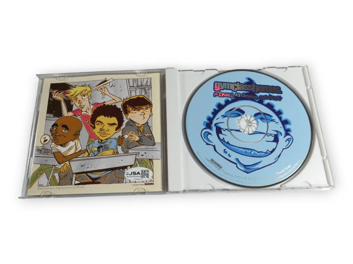 Travie McCoy Matt McGinley Autographed CD Booklet Gym Class Heroes JSA CM68453, image 2