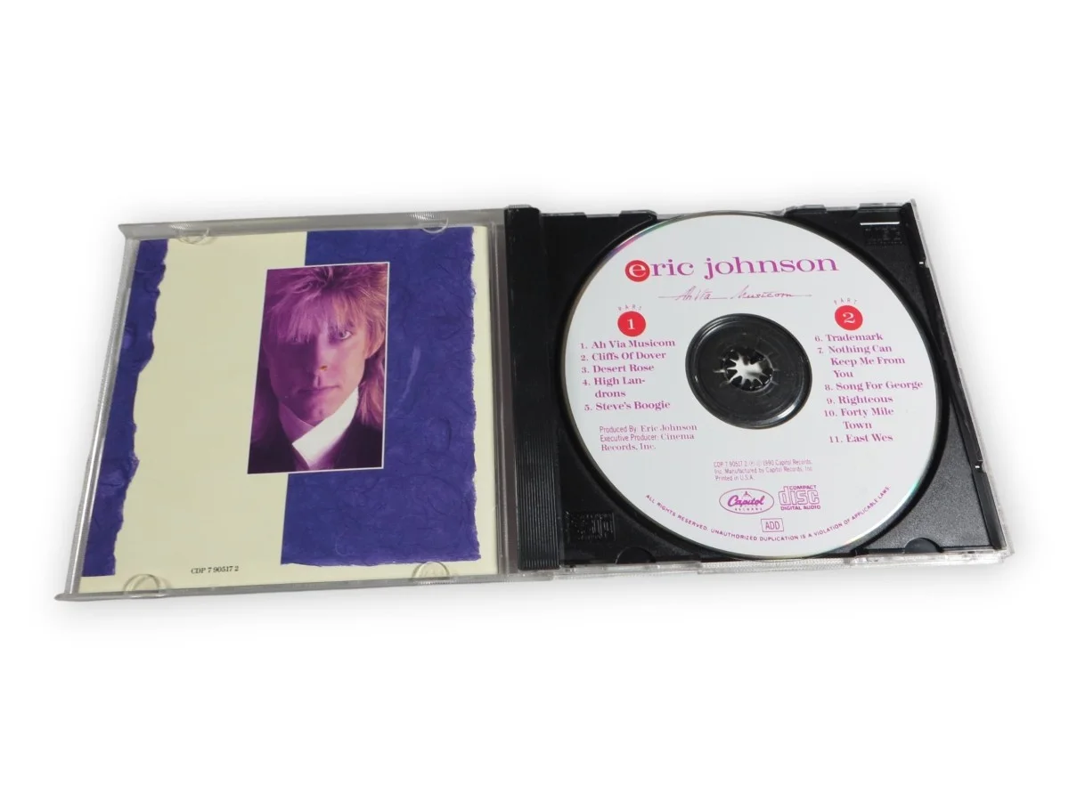 Eric Johnson Signed Autographed CD Booklet Ah Via Musicom JSA CM68447, image 2