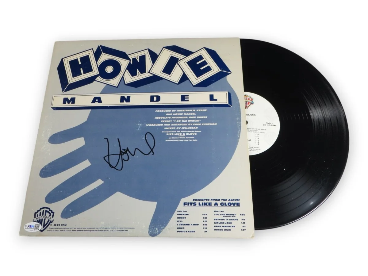 Howie Mandel — Howie Mandel Signed Autographed Record Album Cover Fits Like a Glove JSA CM68539