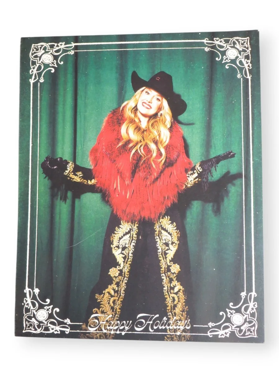 Lainey Wilson Autographed Letter Postcard Peace Love and Cowboys w/2 CDs JSA, изображение 2