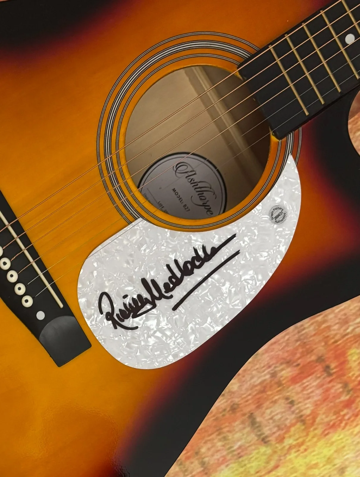 GFA Lynyrd Skynyrd Guitarist * RICKEY MEDLOCKE * Signed 41" Acoustic Guitar COA, изображение 5