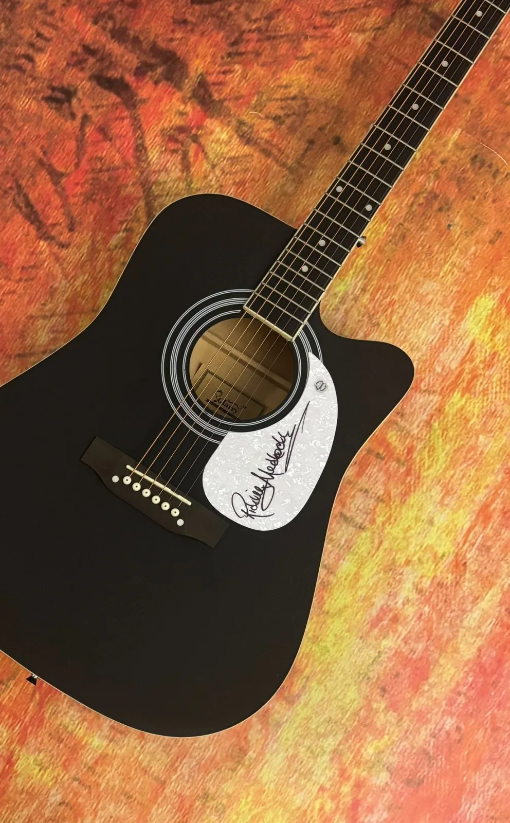 GFA Lynyrd Skynyrd Guitarist * RICKEY MEDLOCKE * Signed 41" Acoustic Guitar COA, изображение 3