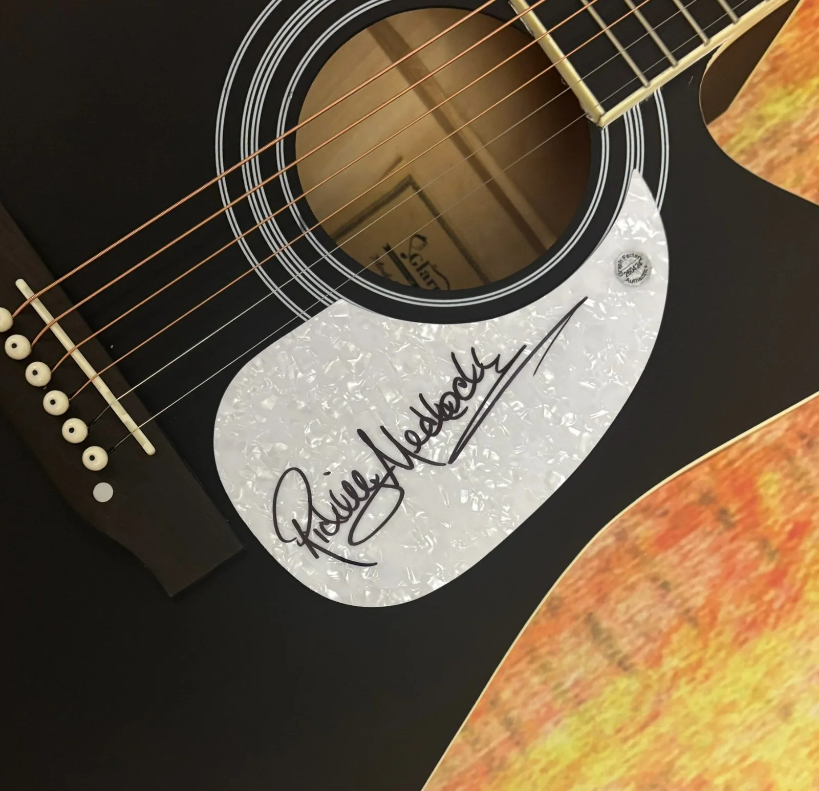 GFA Lynyrd Skynyrd Guitarist * RICKEY MEDLOCKE * Signed 41" Acoustic Guitar COA, изображение 5