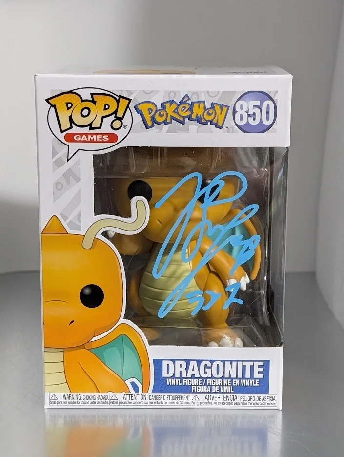 Yoshimasa Hosoya — Yoshimasa Hosoya JVA Signed Autographed Funko Pop #850 Dragonite Pokemon, image 2