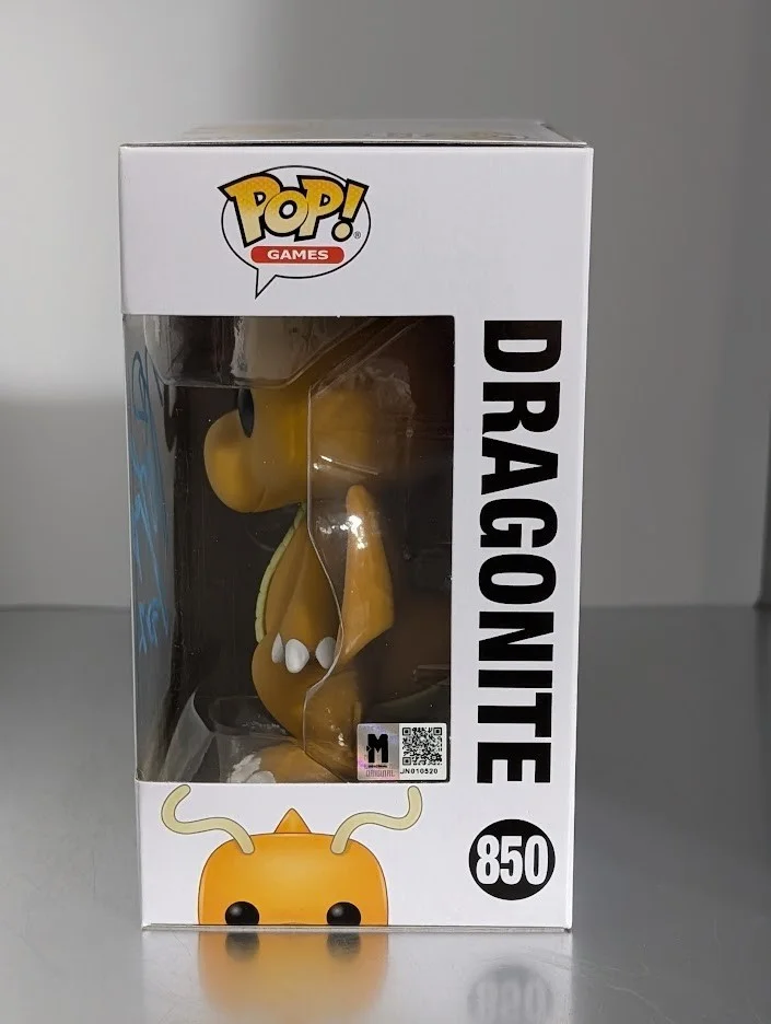 Yoshimasa Hosoya — Yoshimasa Hosoya JVA Signed Autographed Funko Pop #850 Dragonite Pokemon, image 3