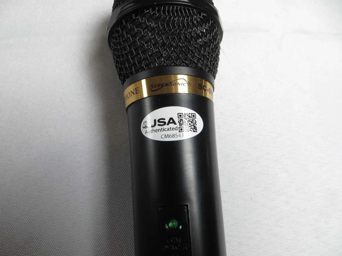 Deryck Whibley Signed Autographed Microphone Sum 41 Singer JSA CM68543, изображение 2